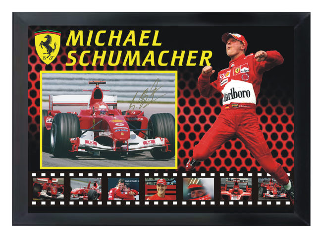 Michael Schumacher Signed Photo Montage
