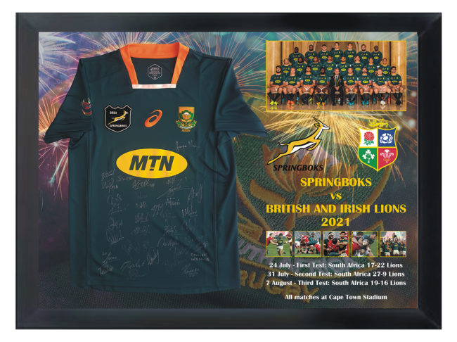 Springbok 2020 Team Signed Jersey VS British and Irish Lions