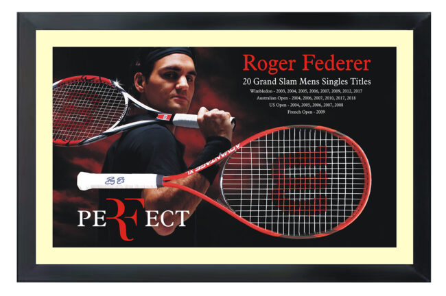 Roger Federer Signed Tennis Racquet