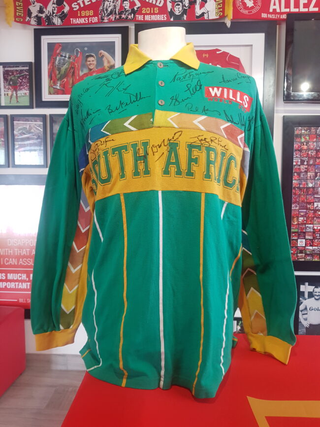 Alternative view of South Africa - Daryll Cullinan Match Used Signed1996 World Cup Shirt