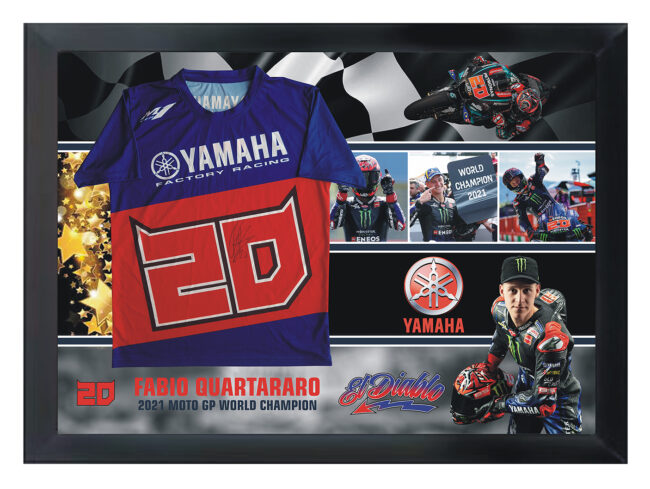 Fabio Quartararo Signed Yamaha Factory Racing Shirt