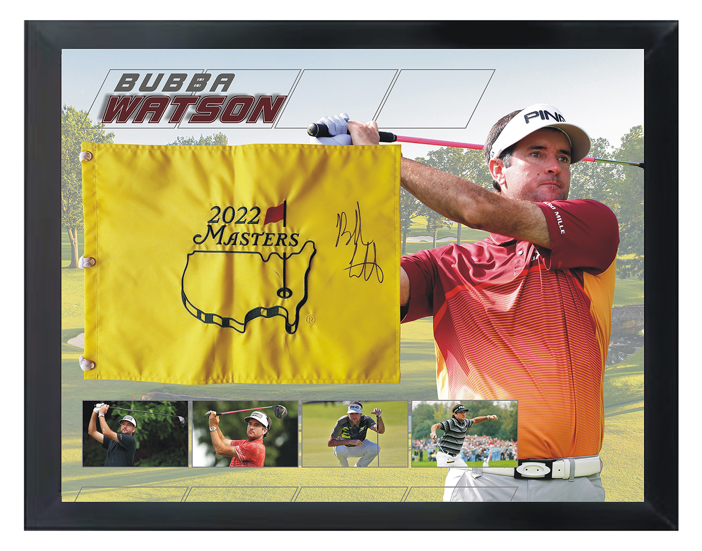 Bubba Watson Signed US Masters Flag