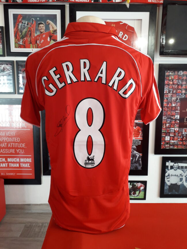 Liverpool - Steven Gerrard Signed Shirt