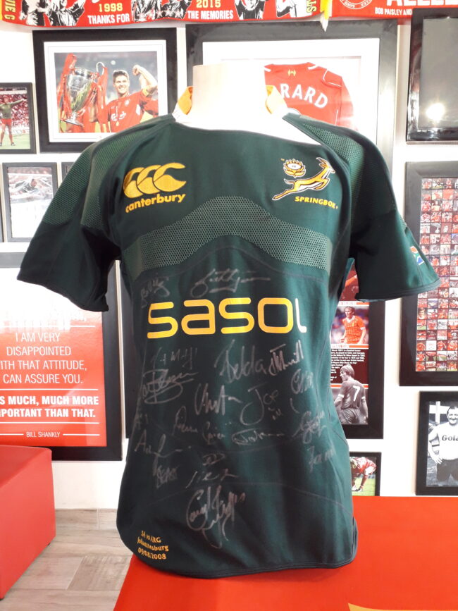 Springbok 2008 Team Signed Home Shirt