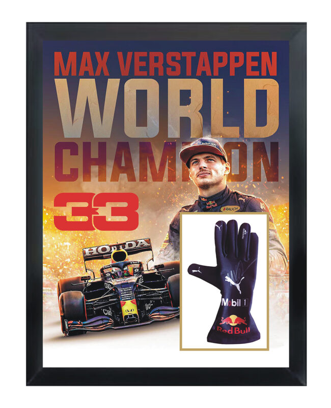Max Verstappen Signed Red Bull Racing Glove