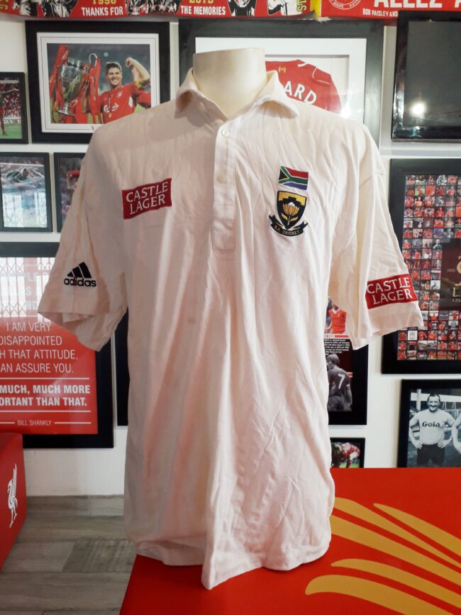 South Africa - Paul Adams Match Used Test Shirt