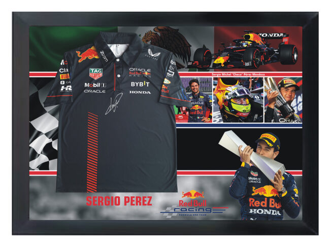 Sergio Perez Signed Red Bull Racing Shirt