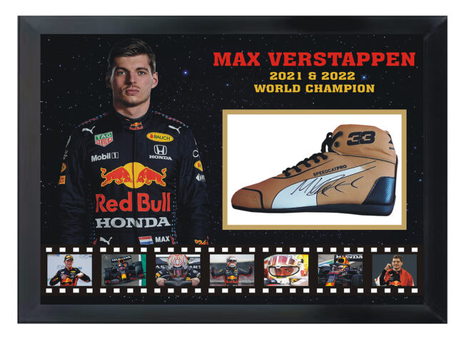 Max Verstappen Signed Racing Boot