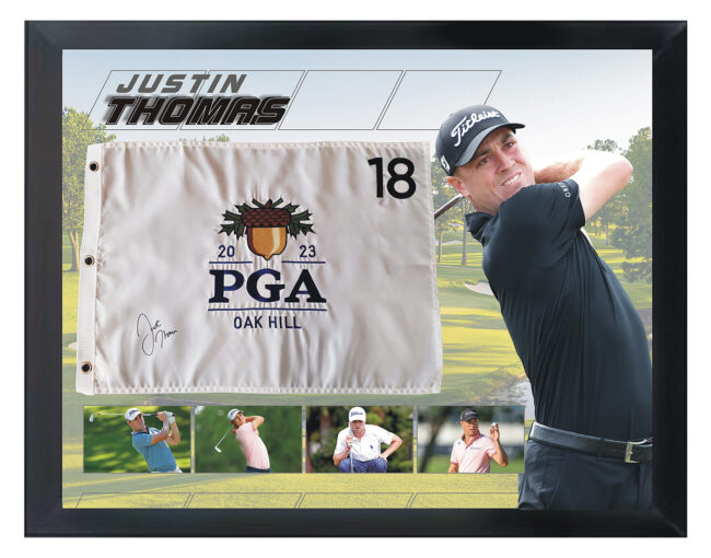 Justin Thomas Signed 2023 PGA Championship Flag
