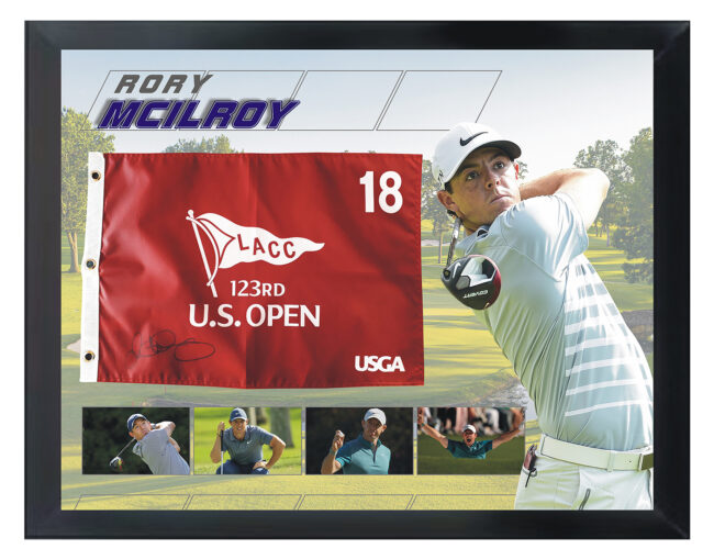 Rory McIlroy Signed 2023 US Open Flag