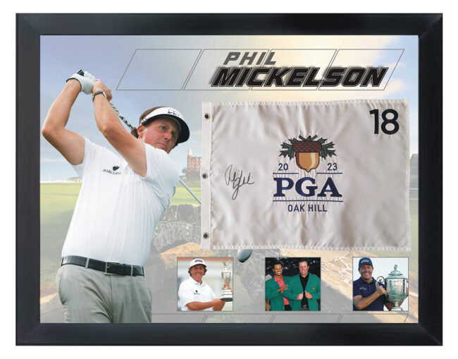 Phil Mickelson Signed 2023 PGA Championship Flag