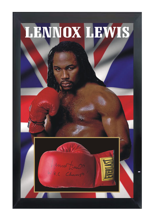 Lennox Lewis Signed Boxing Glove