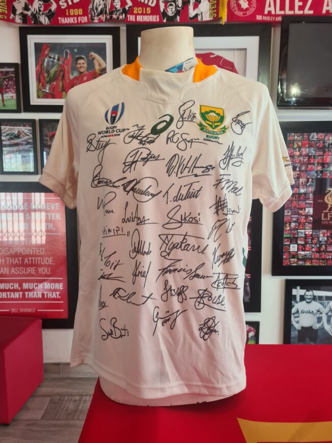 Springbok 2019 Rugby World Cup Winning Team Signed Jersey