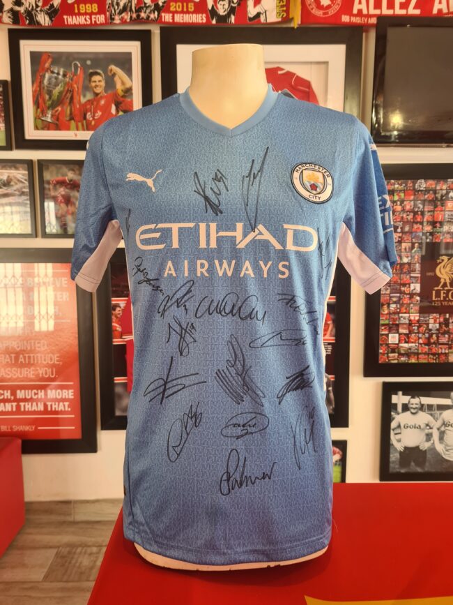 Manchester City - 2021/2022 Championship Winning Team Signed Shirt