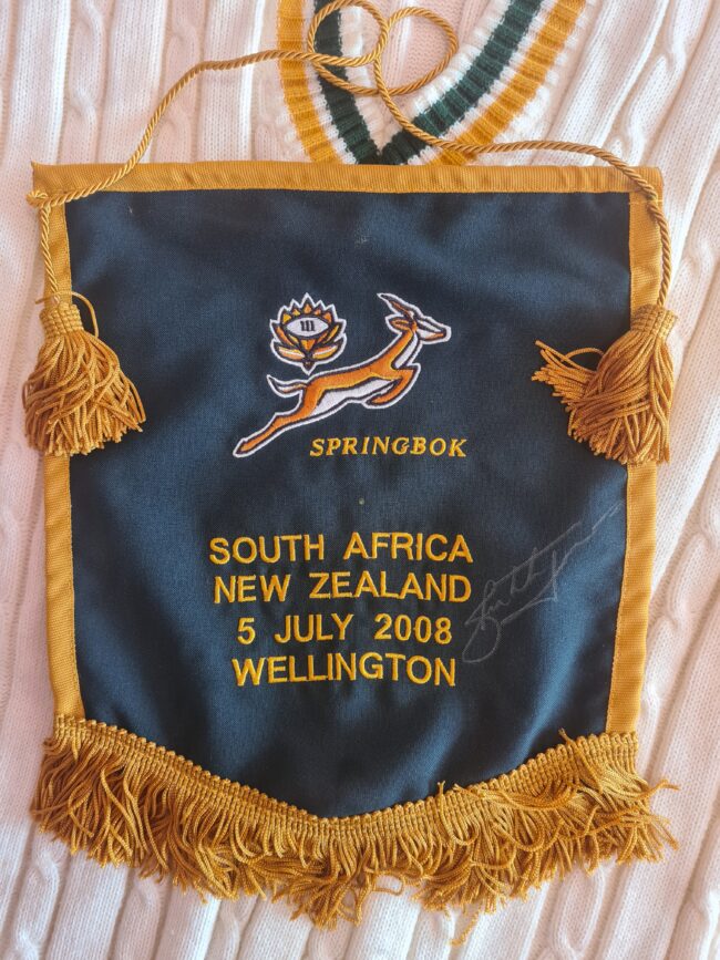 Springbok 2008 Player Issue Match Day Pennant 05/07/2008