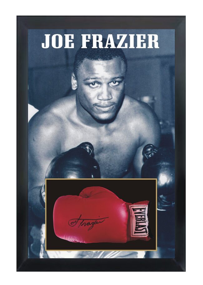 Joe Frazier Signed Boxing Glove