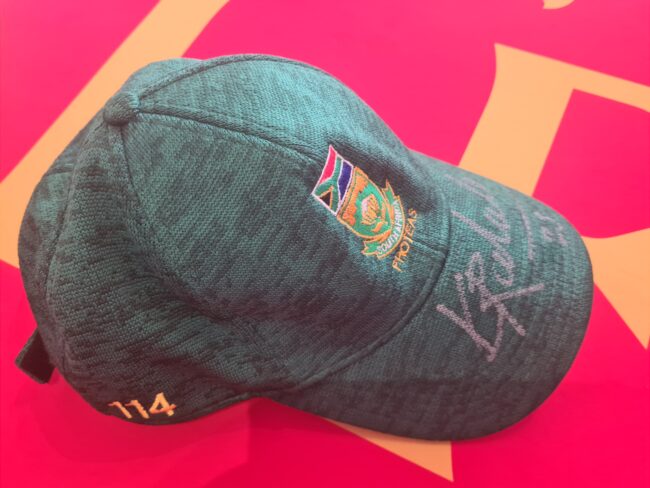 Alternative view of South Africa - Kagiso Rabada Signed Match Used ODI Cap