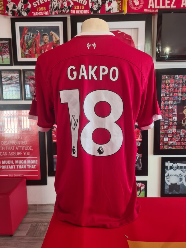 Liverpool - Cody Gakpo Signed Shirt