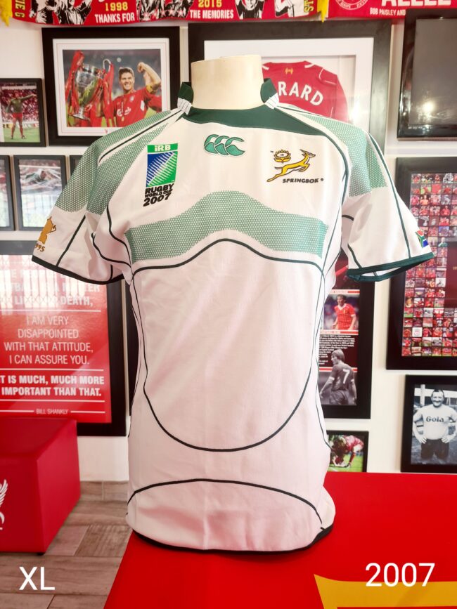 Springbok 2007 Rugby World Cup Player Issue Away Jersey