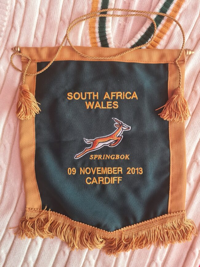 Springbok 2013 Player Issue Match Day Pennant 09/11/2013