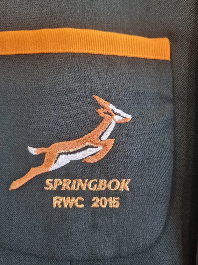 Alternative view of Springbok 2015 Rugby World Cup Player Issue Honors Blazer