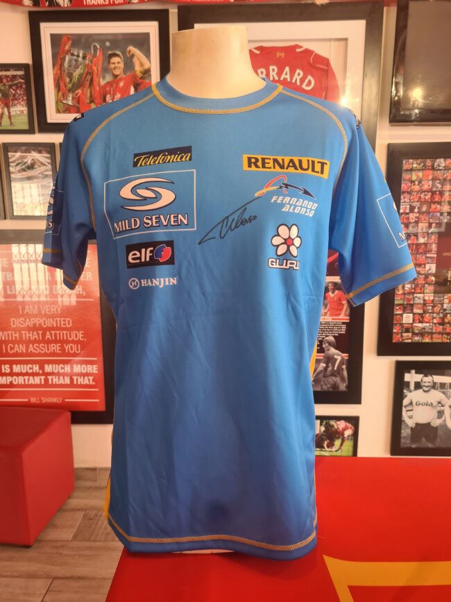 Fernando Alonso Signed Renault Racing Shirt