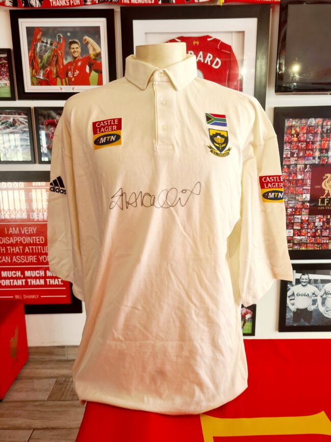 South Africa - Jacques Kallis Match Issue Signed Test Shirt