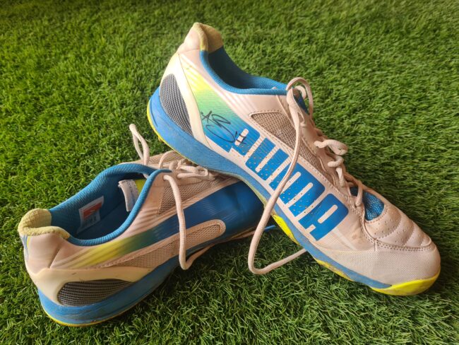 South Africa - AB De Villiers Match Used and Signed Boots