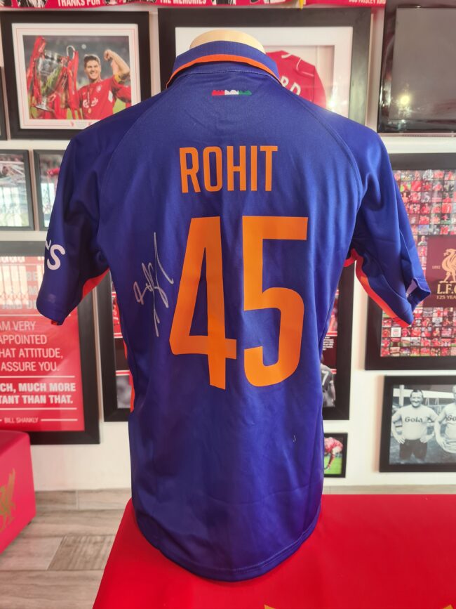 India - Rohit Sharma Signed ODI Shirt