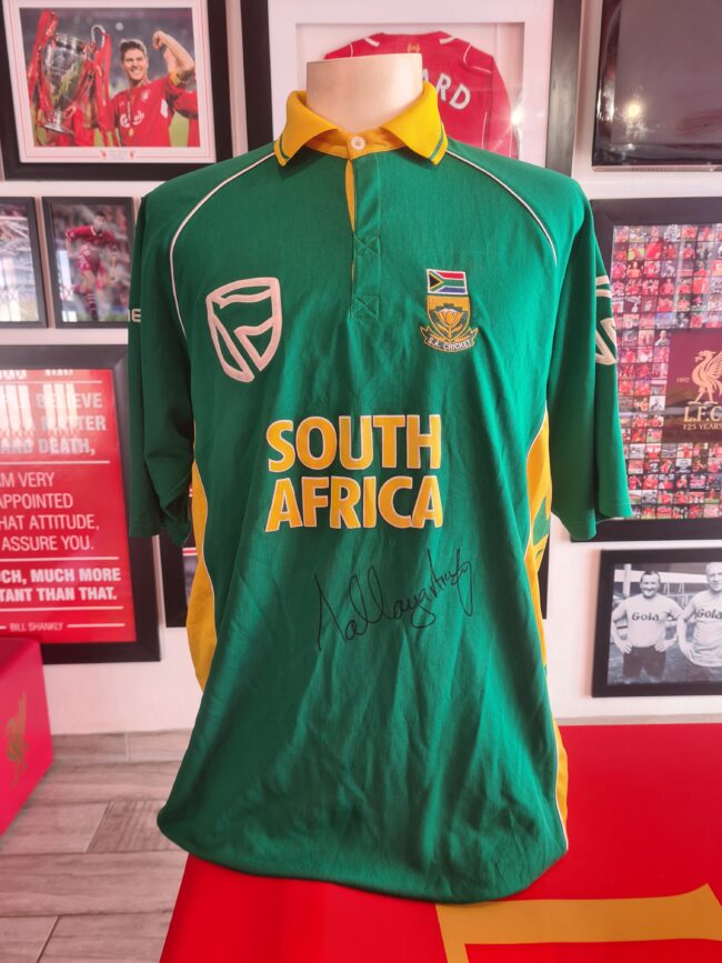 Alternative view of South Africa - Makhaya Ntini Signed Match Used ODI Shirt