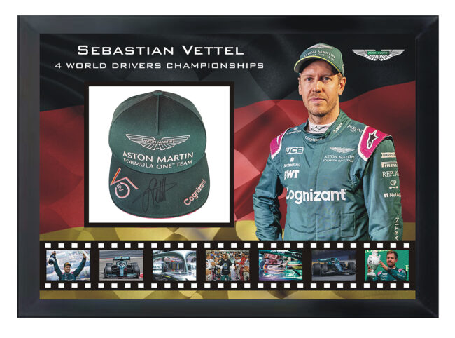 Sebastian Vettel Signed Aston Martin Racing Cap