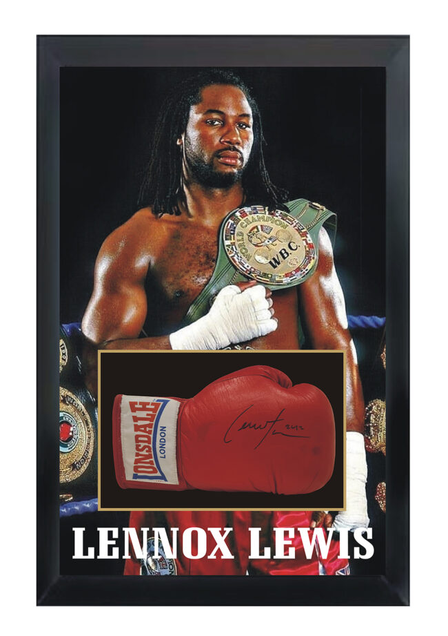 Lennox Lewis Signed Boxing Glove