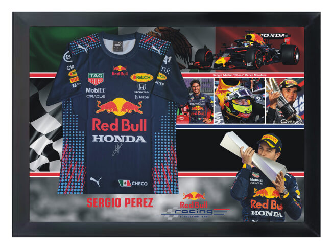 Sergio Perez Signed Red Bull Racing Shirt