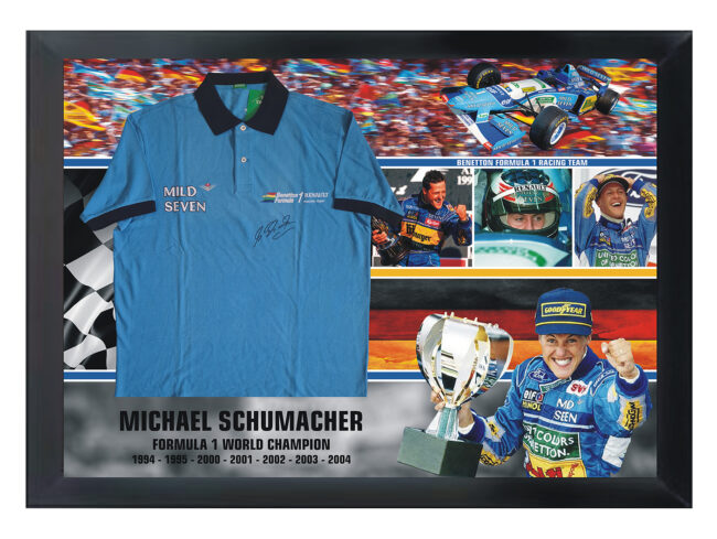 Michael Schumacher Signed Benetton F1 Team Shirt