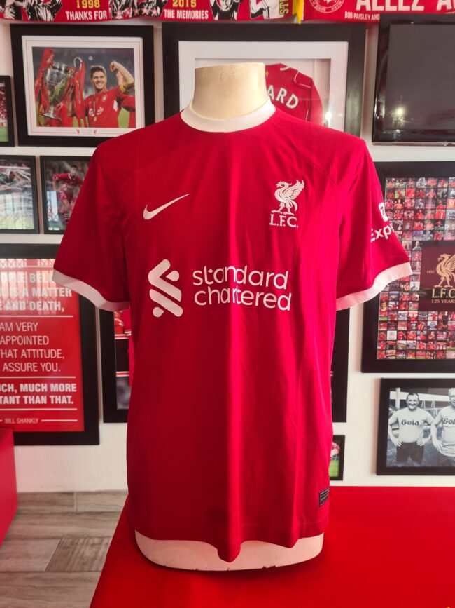 Alternative view of Liverpool - Jurgen Klopp Signed Shirt