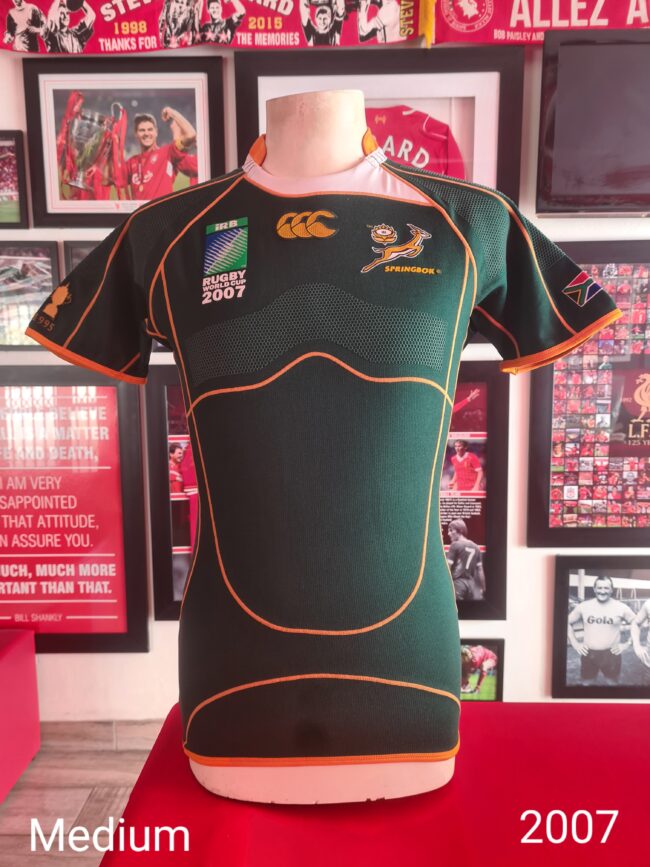 Springbok 2007 Rugby World Cup Player Issue Jersey