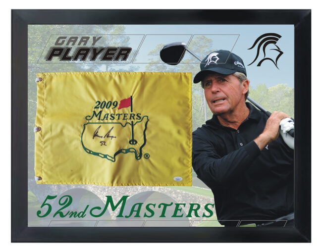 Gary Player Signed 2009 Masters Flag