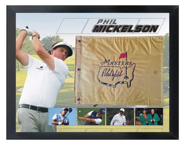 Phil Mickelson Signed Undated Masters Flag