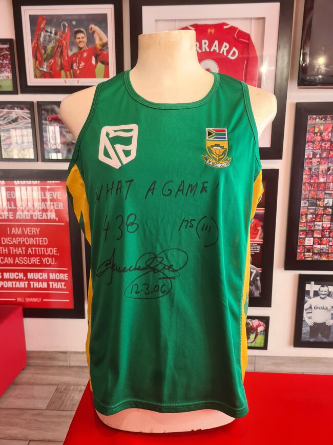 South Africa - Herschelle Gibbs 438 Training Vest Signed