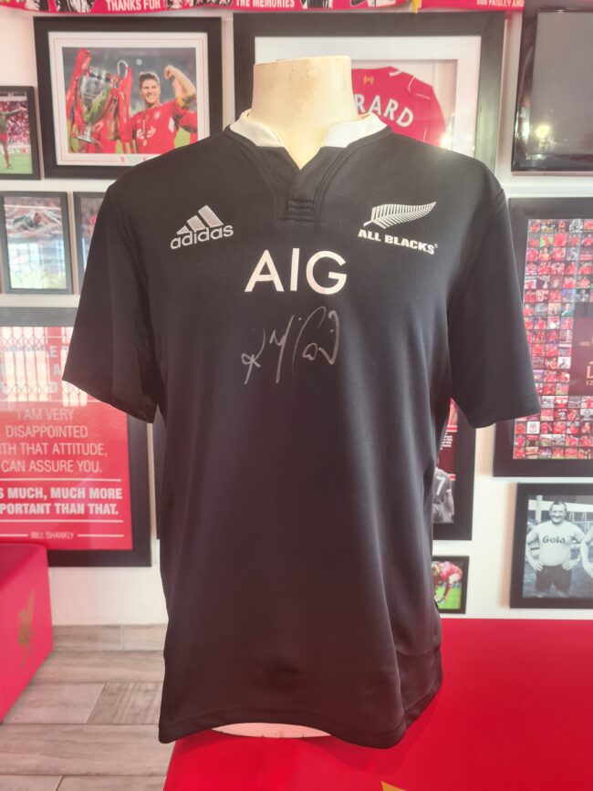 IRB Rugby World Cup Winning Captain 2011 and 2015 - Richie McCaw - All Blacks Signed Jersey