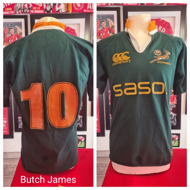 Springbok Match Used Jersey - Butch James #10