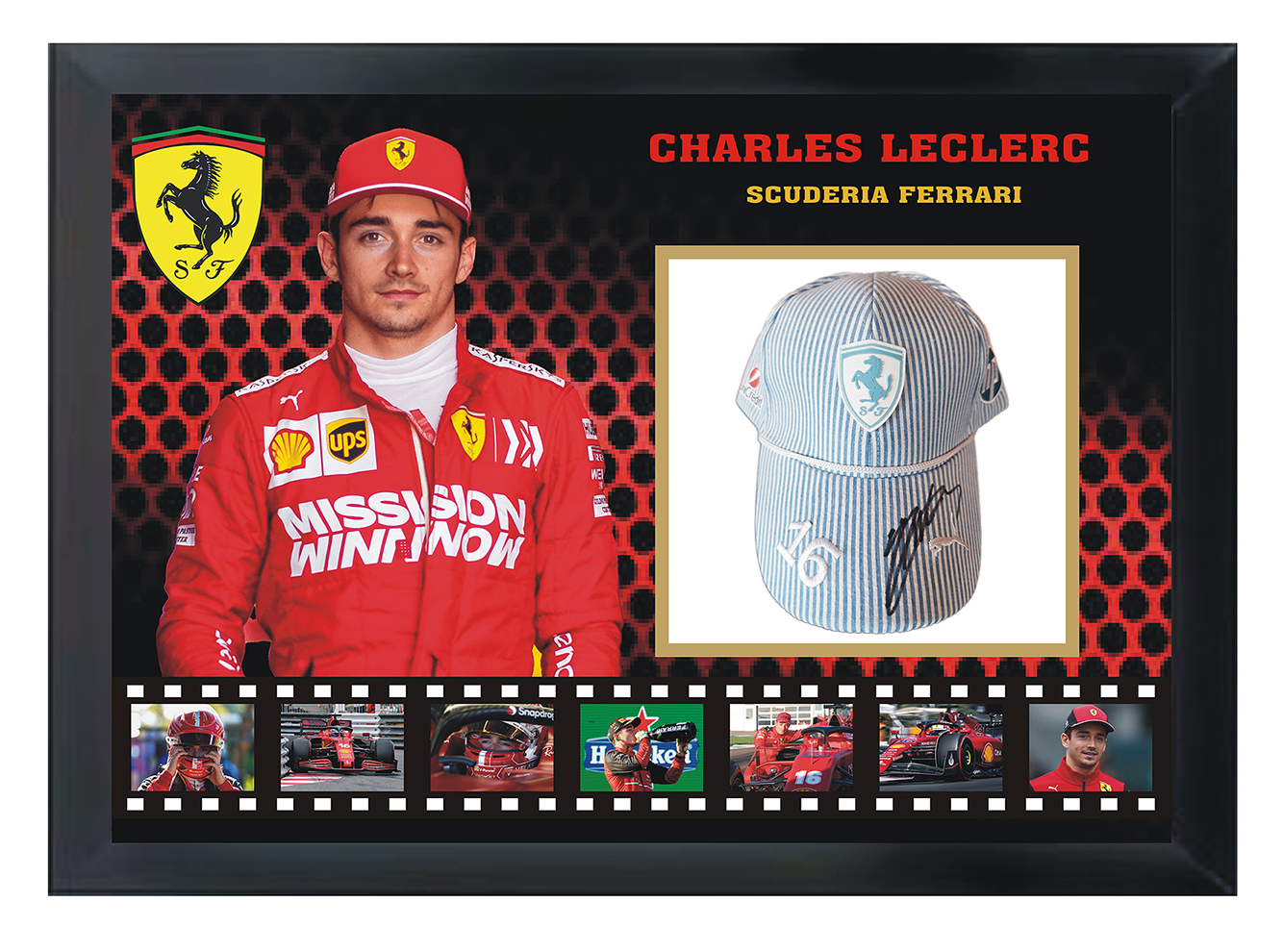 Charles Leclerc Signed Ferrari Cap