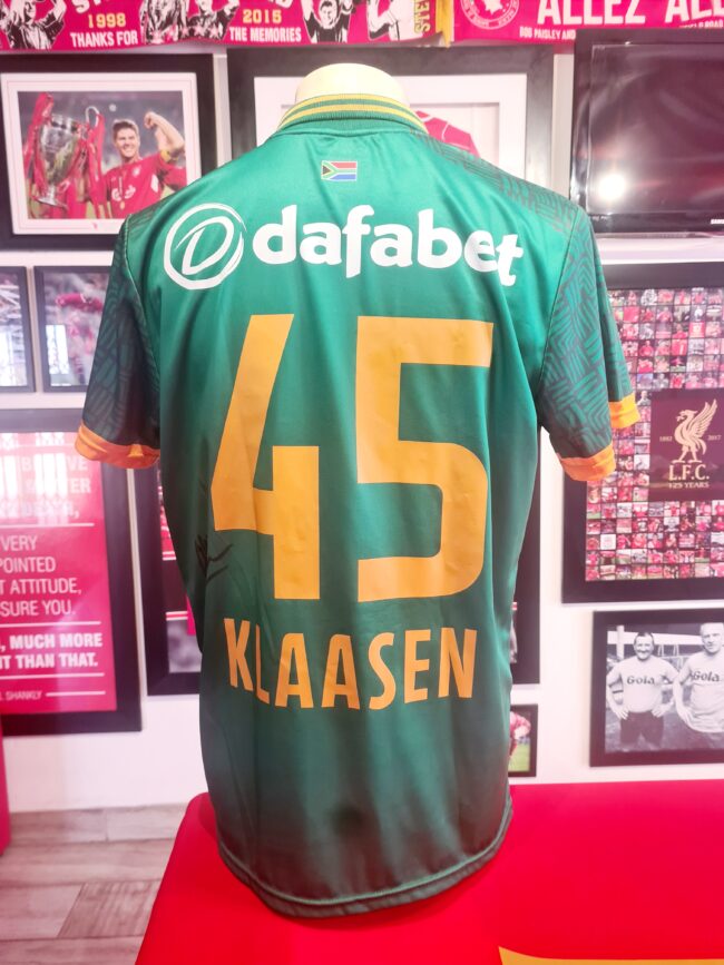 South Africa - Heinrich Klaasen Signed ODI Shirt