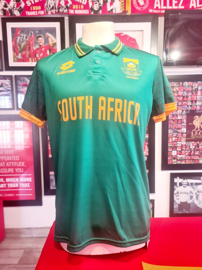 Alternative view of South Africa - Heinrich Klaasen Signed ODI Shirt