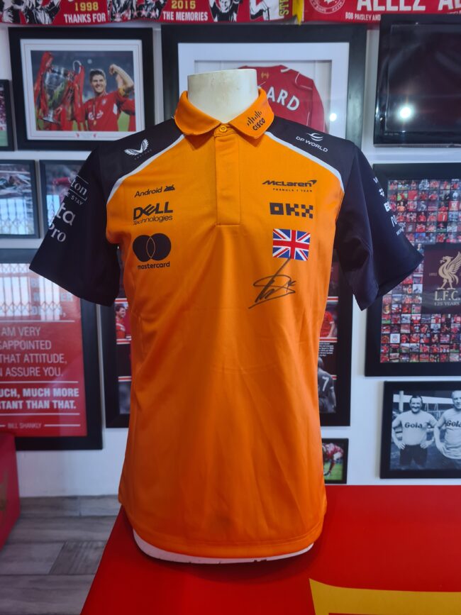 Lando Norris Signed McLaren F1 Team Signed Shirt