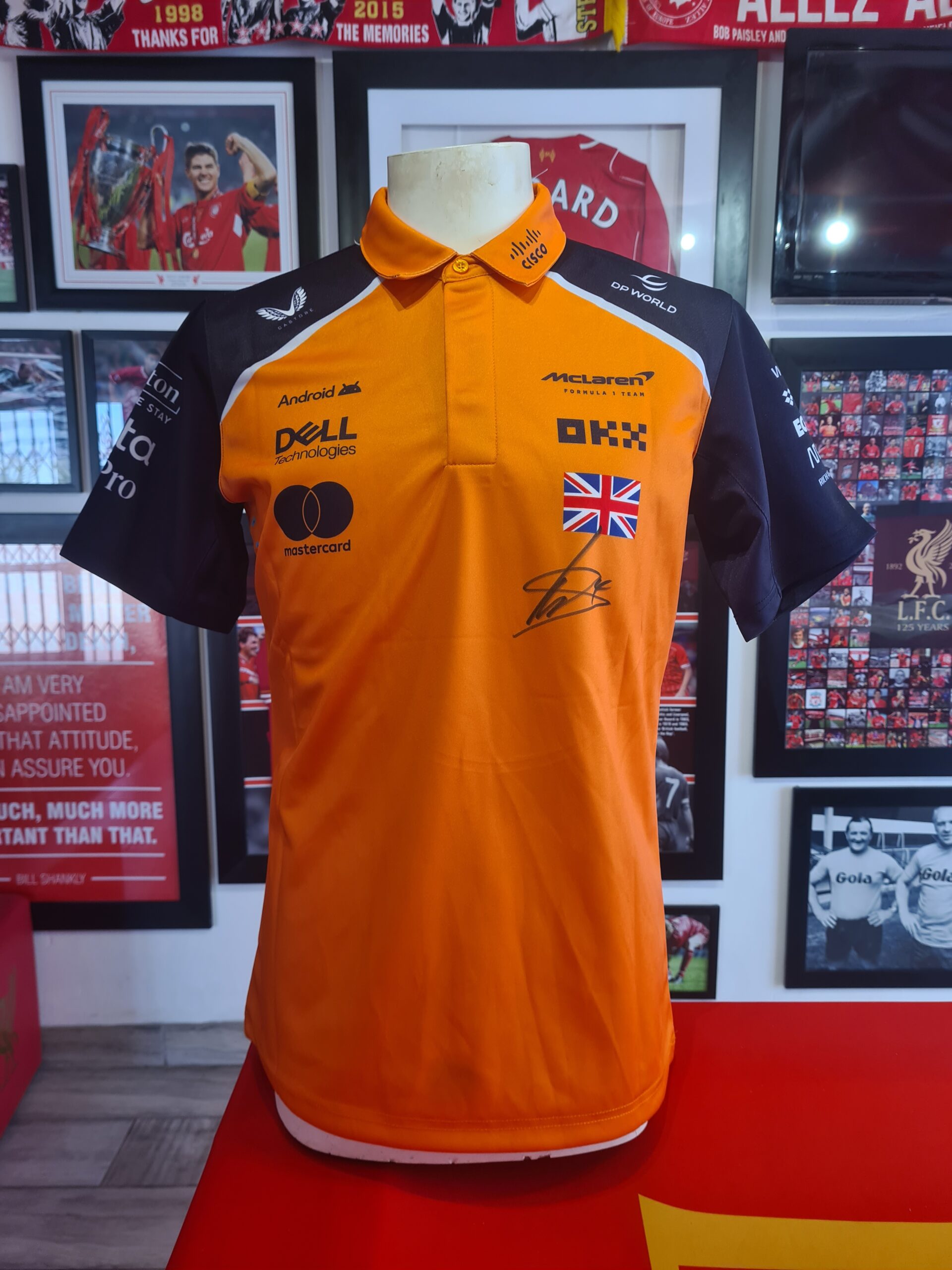 Lando Norris Signed McLaren F1 Team Signed Shirt