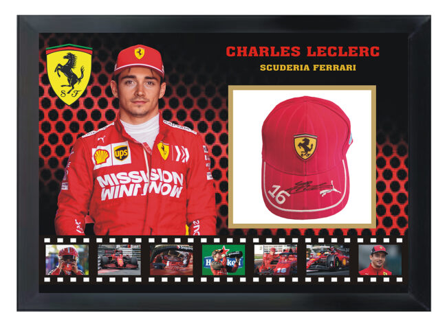 Charles Leclerc Signed Ferrari Cap