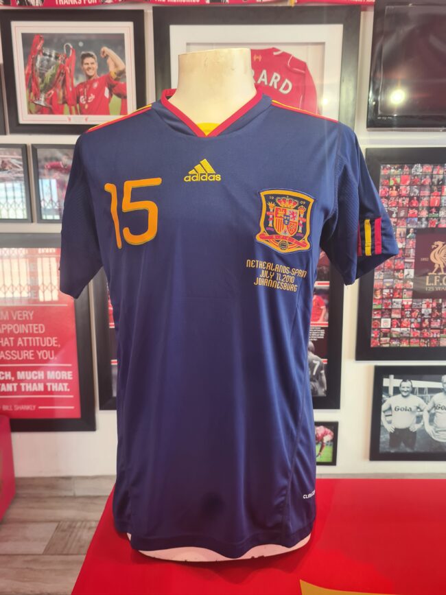 Alternative view of Spain - Sergio Ramos Signed 2010 World Cup Final Shirt