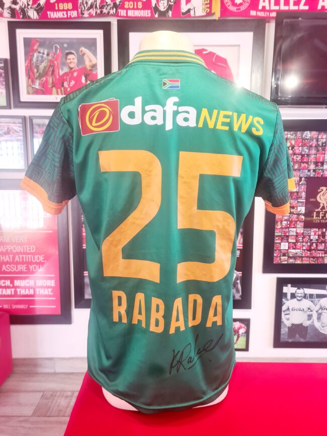 South Africa - Kagiso Rabada Signed ODI Shirt